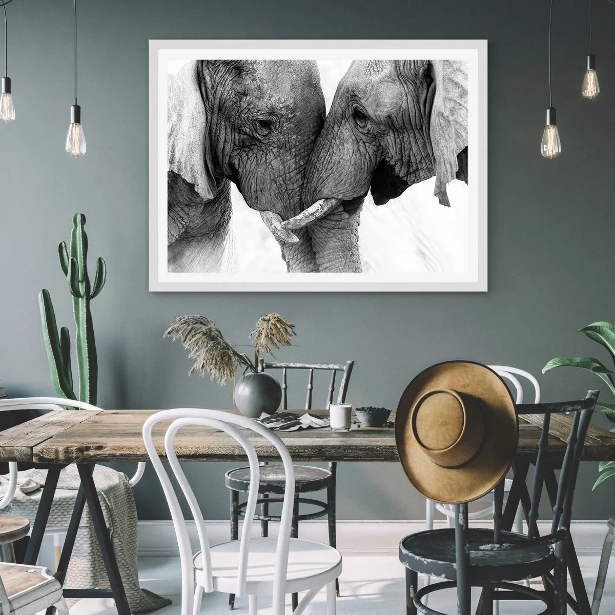 Poszter fekete keretben - Szívélyes vallomás - 40x30 cm