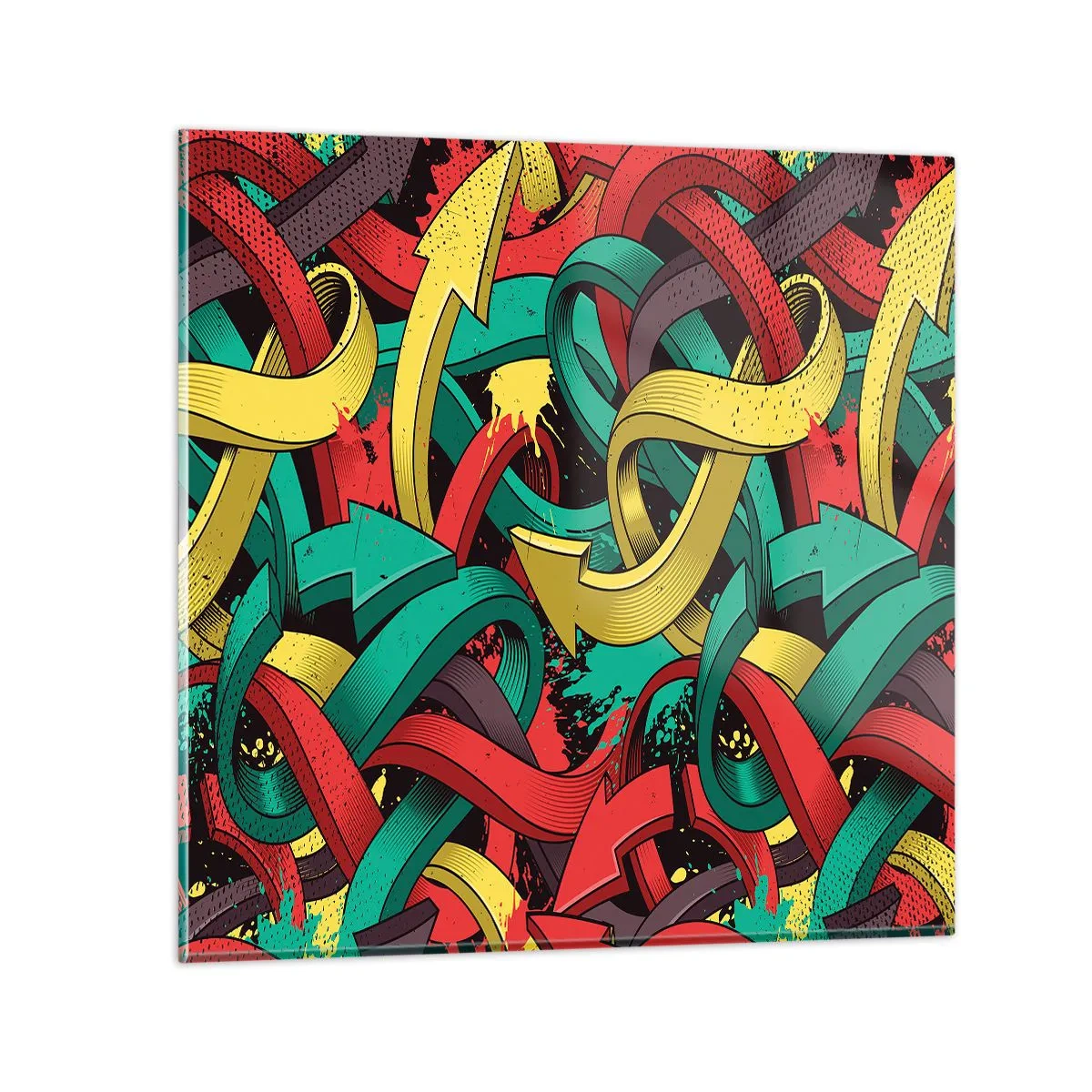 Üveg kép - Melyik az út a cél felé? - 60x60 cm