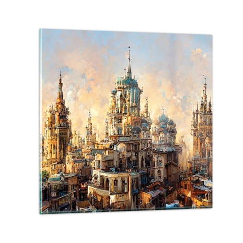 Üveg kép - A városok városa - 40x40 cm