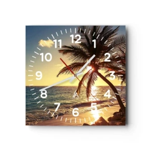 Falióra, Óra - Nyár a pálmafák alatt - 30x30 cm