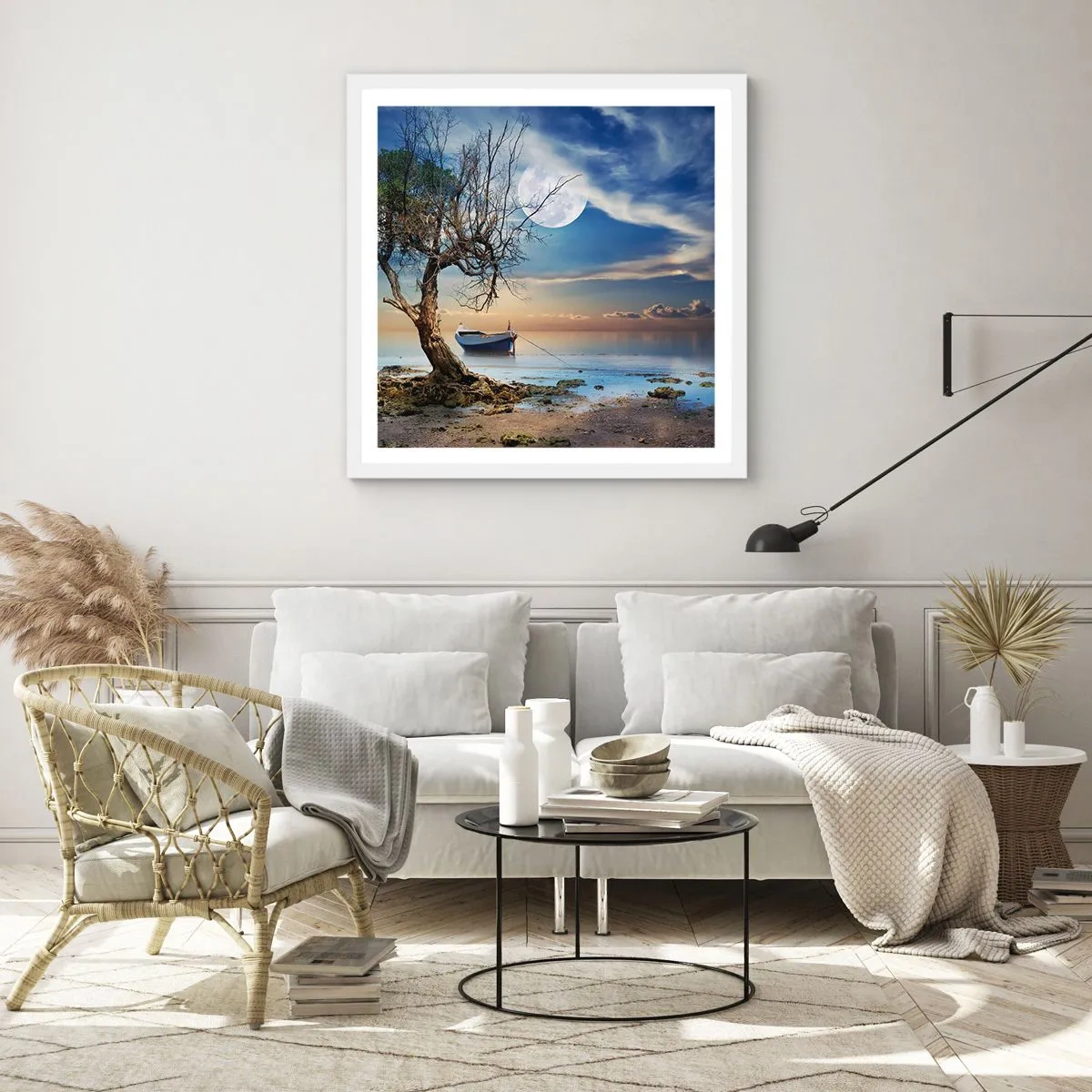 Poszter fekete keretben - Ez a vég vagy a kezdet? - 40x40 cm