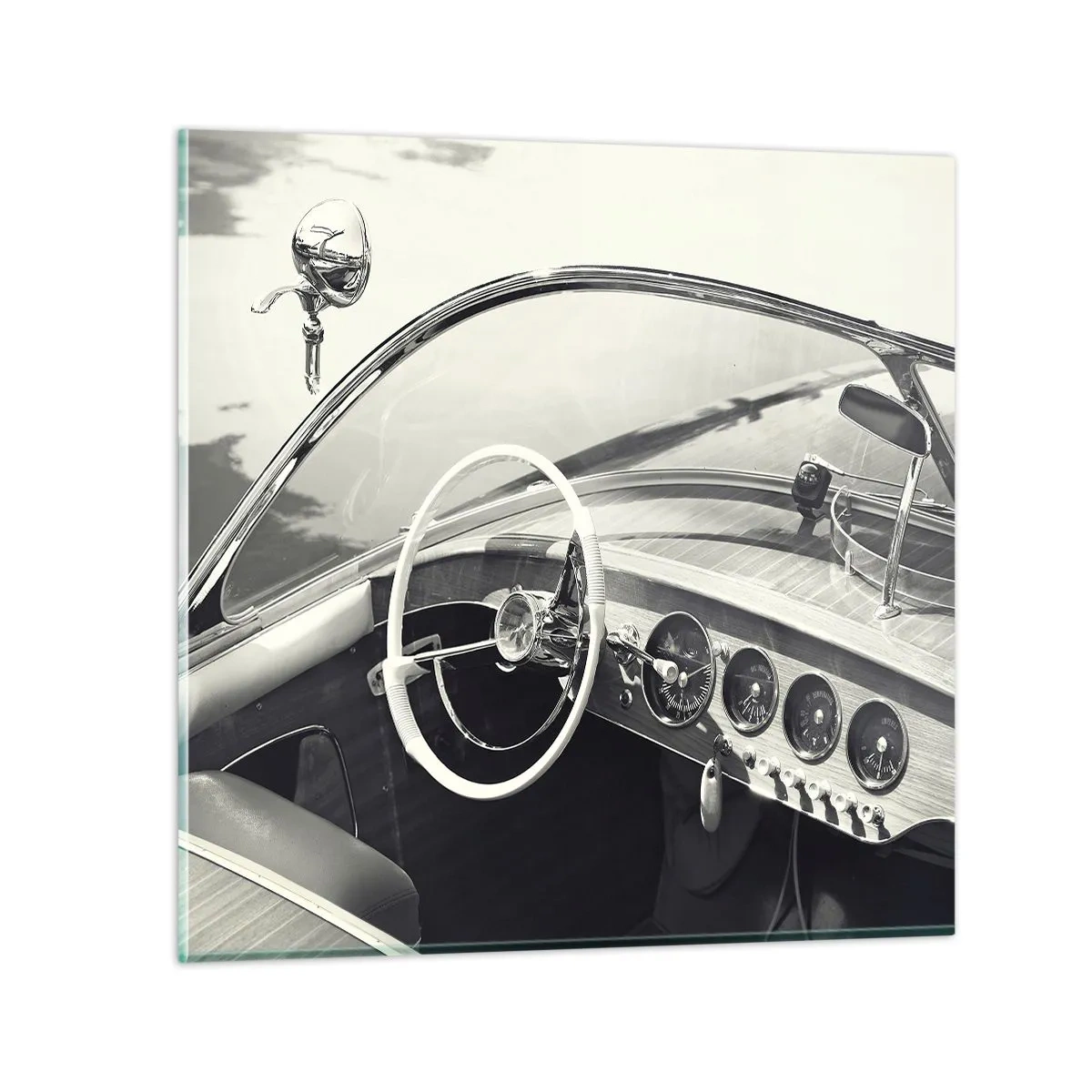 Üveg kép - Időjárás a gazdagoknak - 70x70 cm