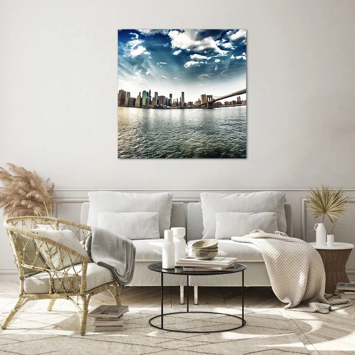 Üveg kép - Az üvegsziget - 70x70 cm