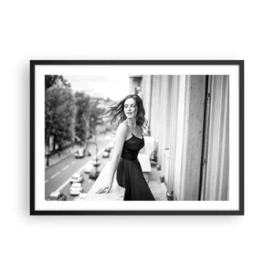 Poszter fehér keretben - Biztosan párizsi - 70x50 cm