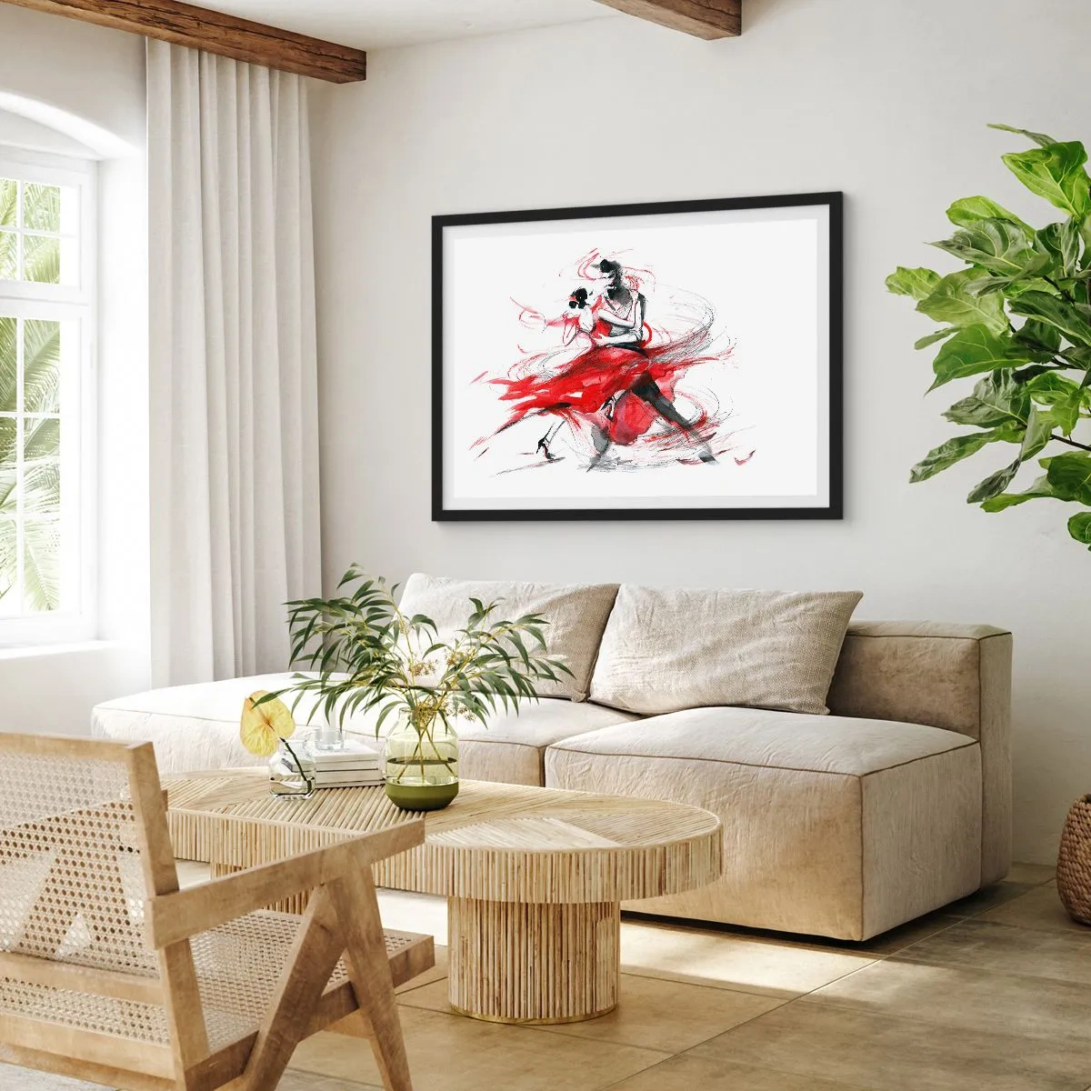 Poszter fehér keretben - Tango - a szenvedély ritmusa - 91x61 cm