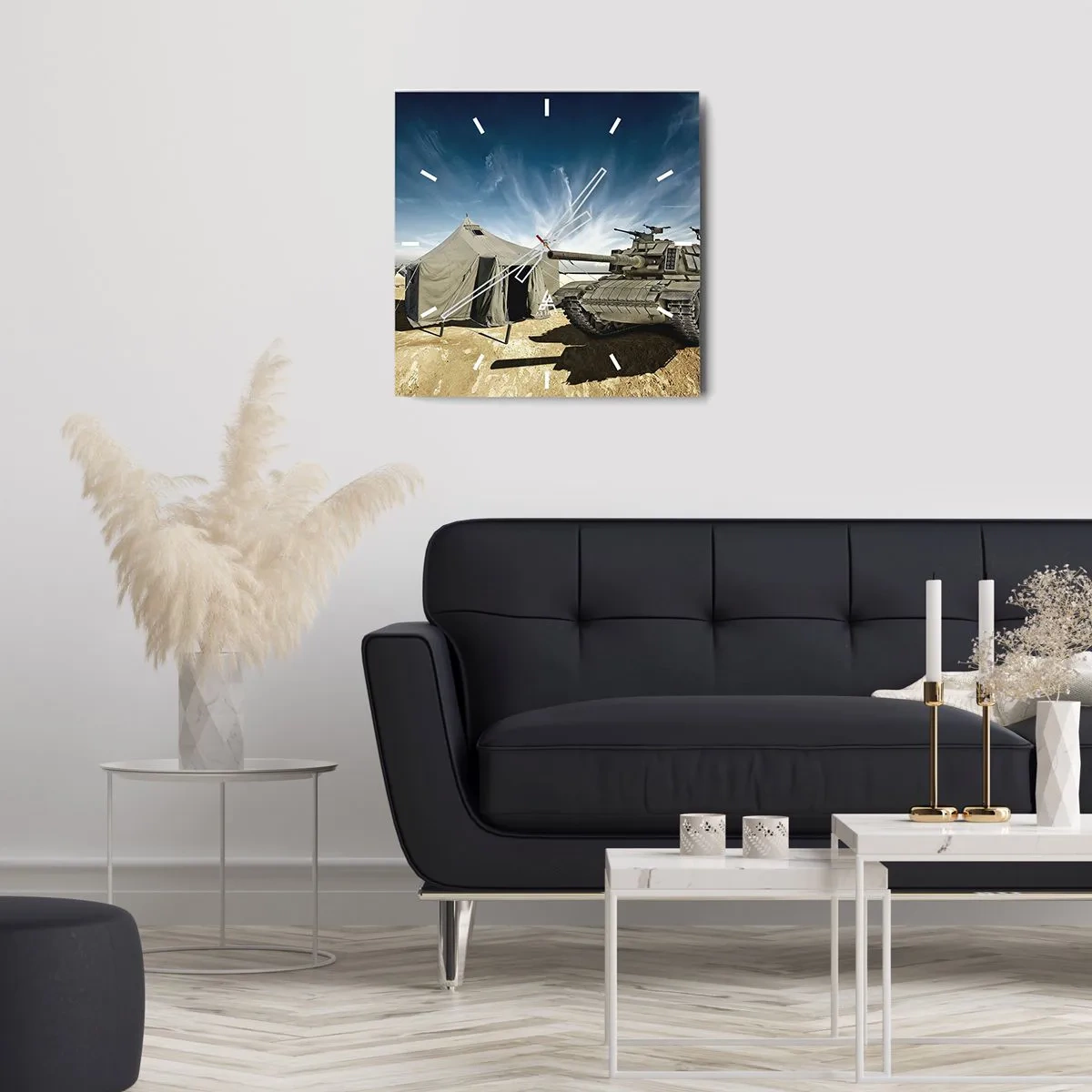 Falióra, Óra - Katonai álom - 40x40 cm