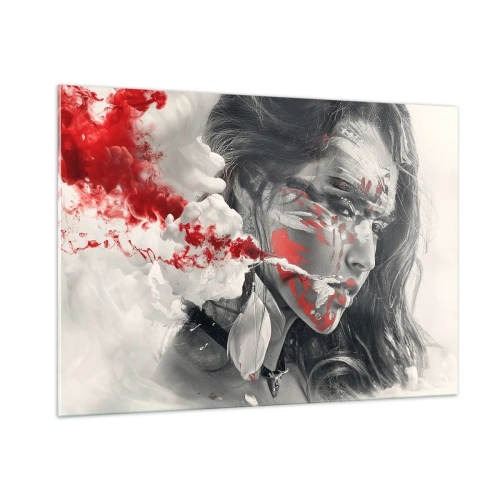 Üveg kép - Az abszurditás füstjében - 100x70 cm