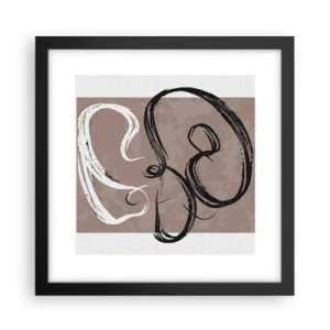 Poszter fehér keretben - Kompozíció - a teljesség keresése - 30x30 cm