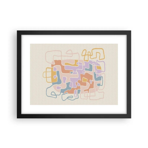 Poszter fehér keretben - Labirintus - egy örömteli kaland - 40x30 cm