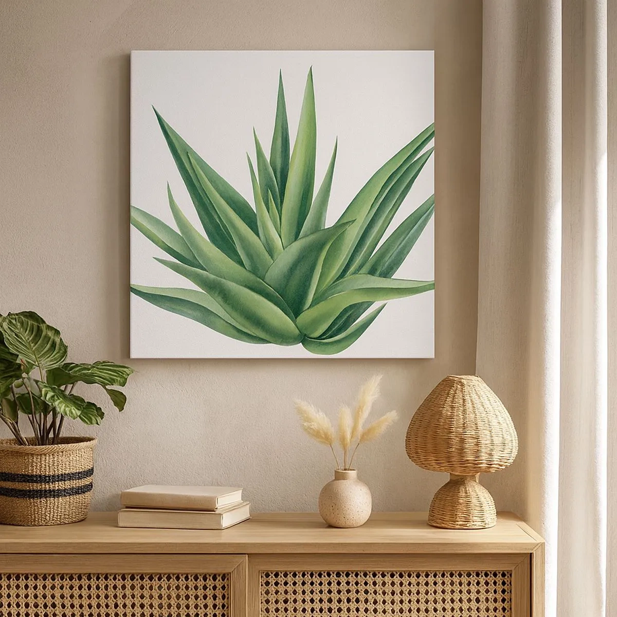 Vászonkép - Zöld - erő - élet - 30x30 cm