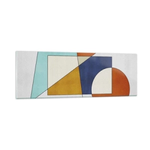 Üveg kép - Absztrakció: modernista szórakozás - 90x30 cm