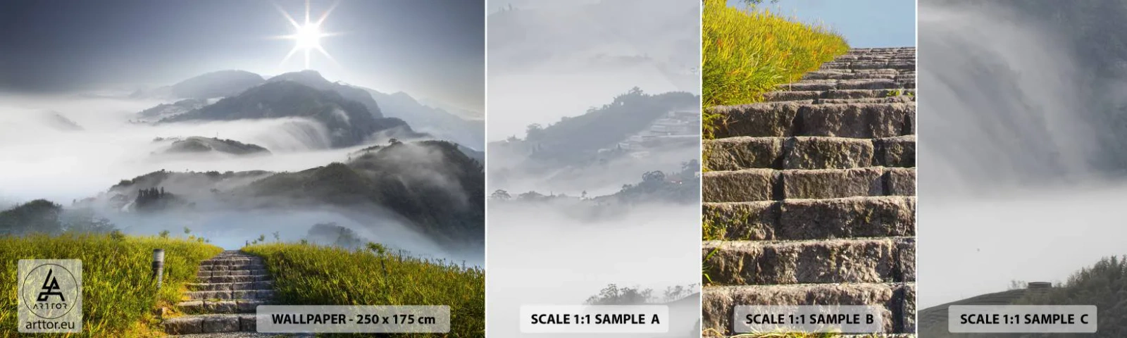 Fotótapéta Minta Standard Eco - Még mindig fel a felhők felé - Tájkép, Hegyek, Nemzeti Park - 100x30 cm