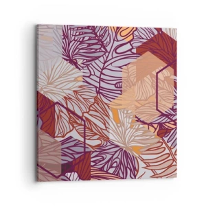 Vászonkép - Lehetetlen kapcsolat a geometria és a természet között - 70x70 cm