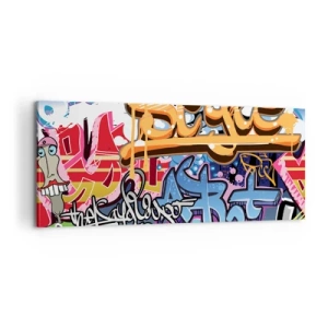 Vászonkép - Falfestmények, falfestmények, falfestmények... - 100x40 cm