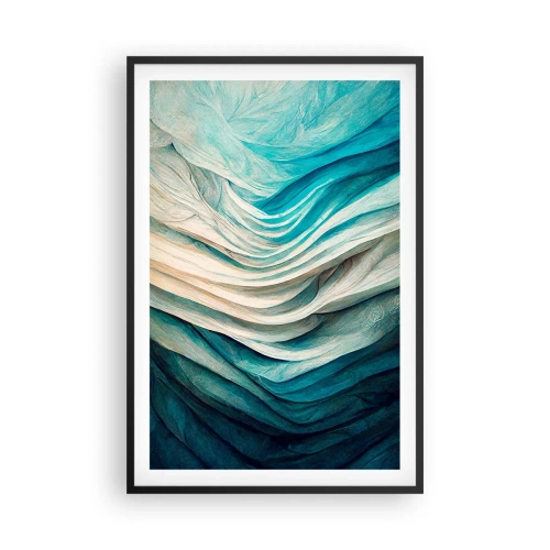 Poszter fehér keretben - Kék telhetetlenség - 61x91 cm