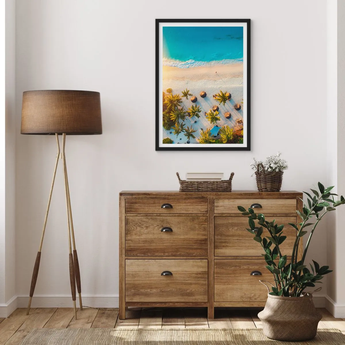 Poszter fehér keretben - Üdvözöljük a paradicsomban - 40x50 cm