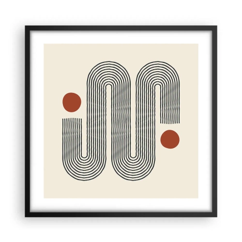 Poszter fehér keretben - Elejétől végéig - 50x50 cm