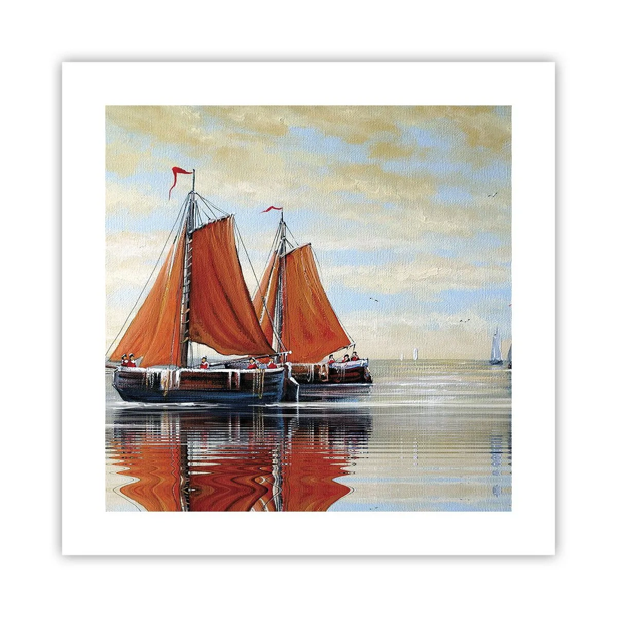 Poszter - Hé, vitorla, tengerész… - 40x40 cm