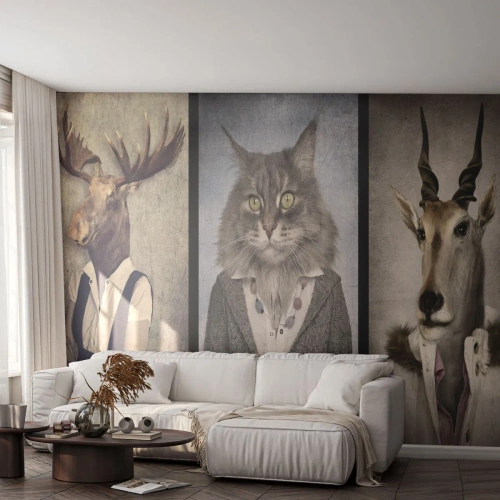 Öntapadós Fotótapéta Deluxe Sticker - A szőrmék újra divatosak - Absztrakció, Fantázia, Jávorszarvas - 150x105 cm