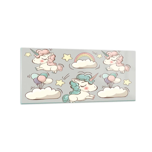 Üveg kép - Biztosan léteznek... - 120x50 cm