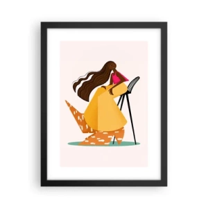 Poszter fehér keretben - A divat is szórakoztató - 30x40 cm