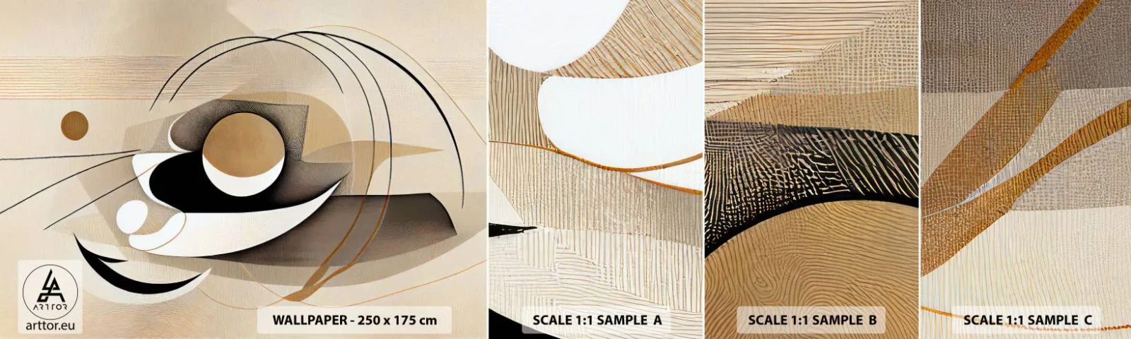 Fotótapéta Minta Standard Eco - Kompozíció: a dolgok lényege - Absztrakció, Modern, Darab - 100x30 cm