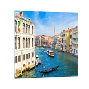 Üveg kép - Az egyetlen forgalom a világon - 50x50 cm