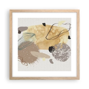 Poszter világos tölgy keretben - Alkalmazott plumkológia - 40x40 cm
