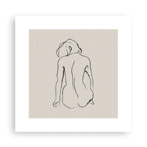 Poszter - Lány meztelenül - 30x30 cm