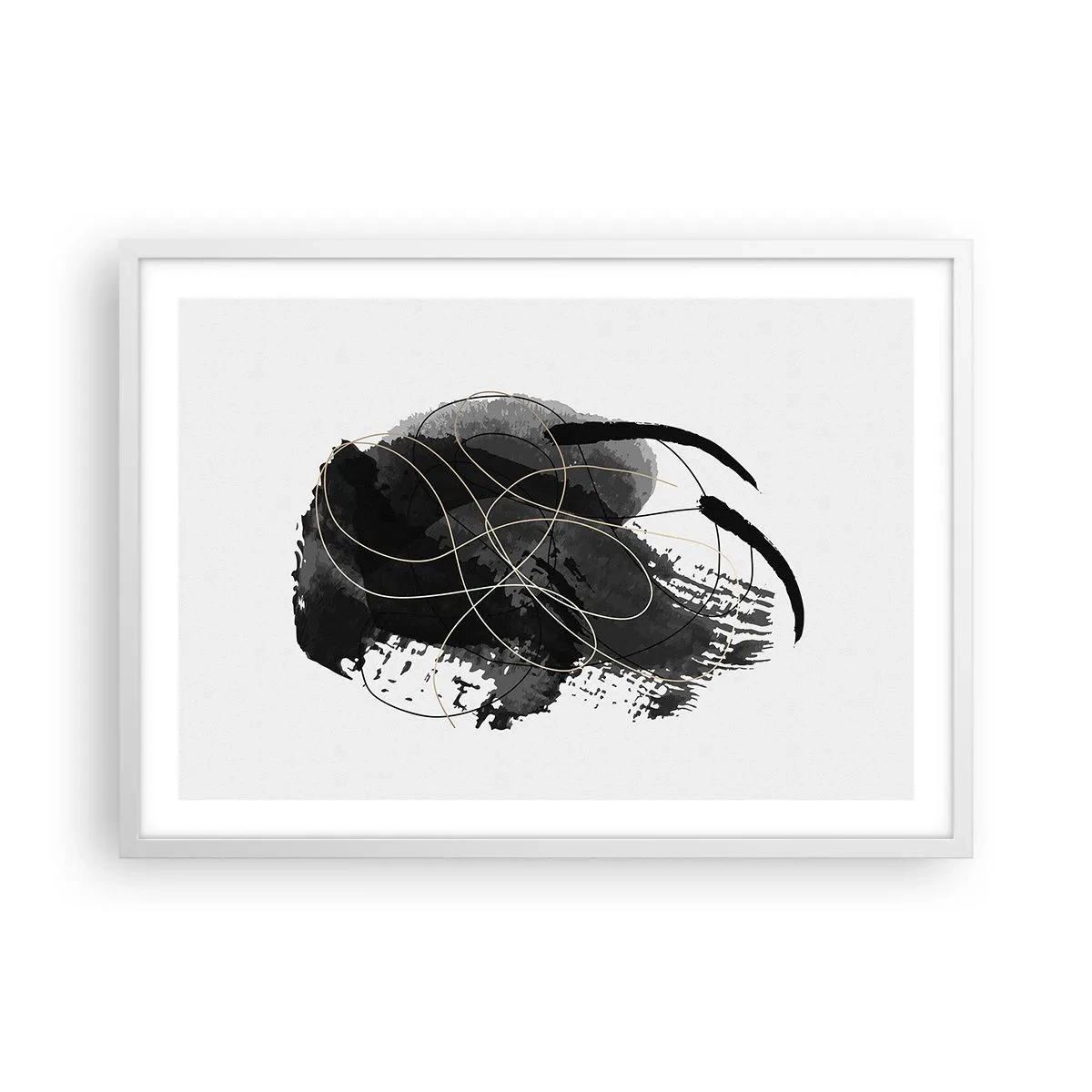 Poszter fekete keretben - Feketéből készült - 70x50 cm