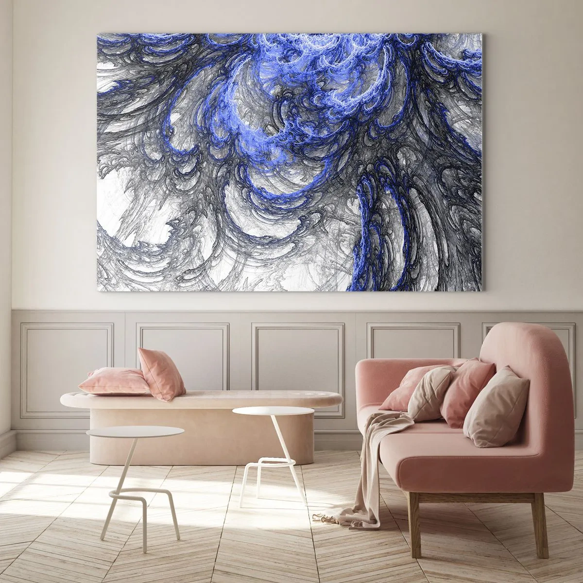 Üveg kép - Egy hullám születése - 120x80 cm