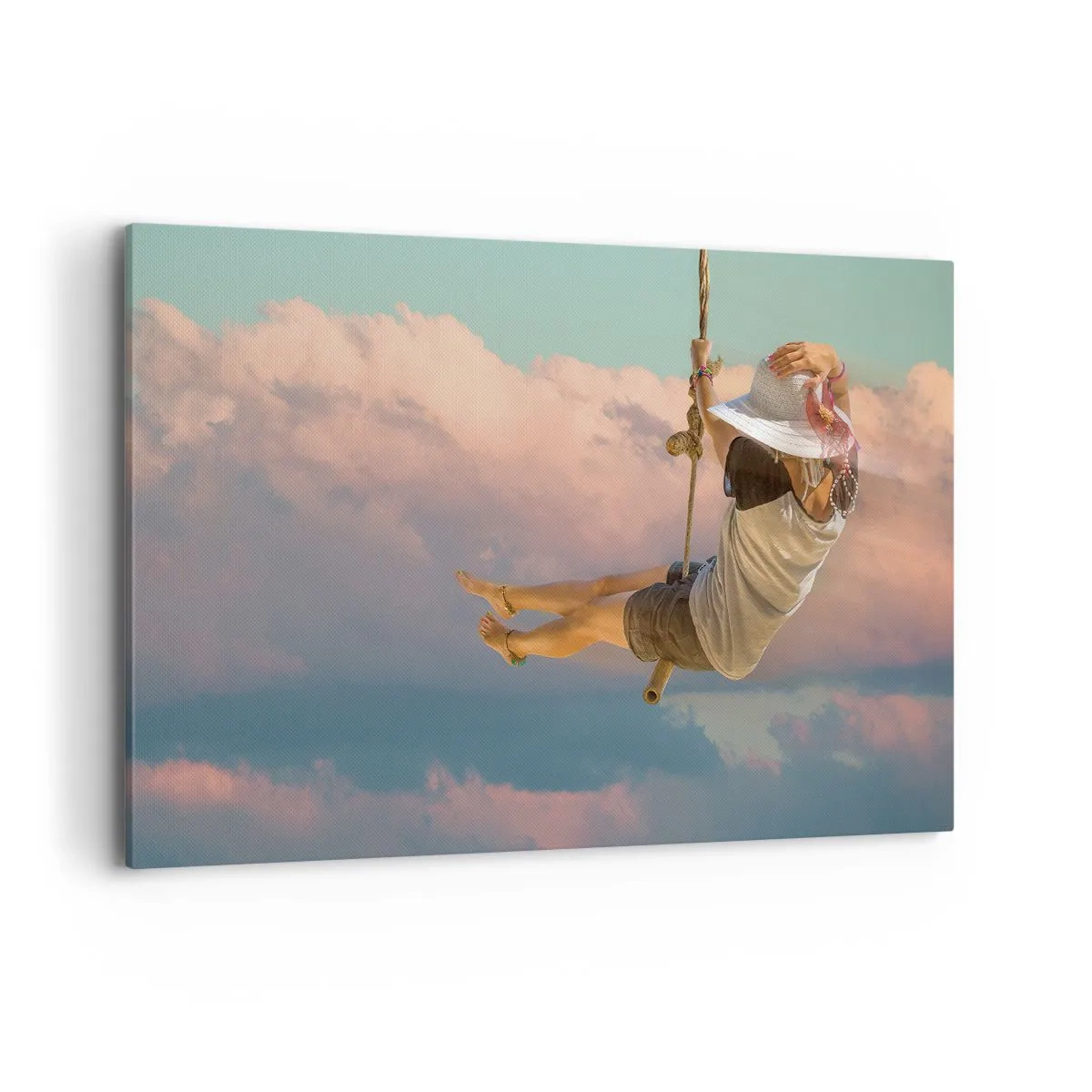 Vászonkép - Szórakozás a fellegekben - 120x80 cm