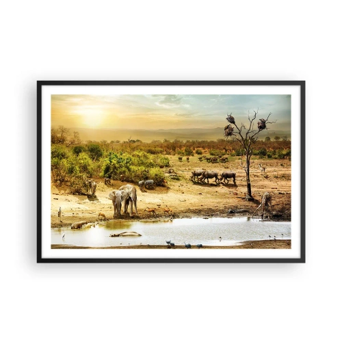 Poszter fehér keretben - „Z Edenu zaś wypływała rzeka…" - 91x61 cm
