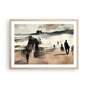 Poszter világos tölgy keretben - Megidézett - 70x50 cm