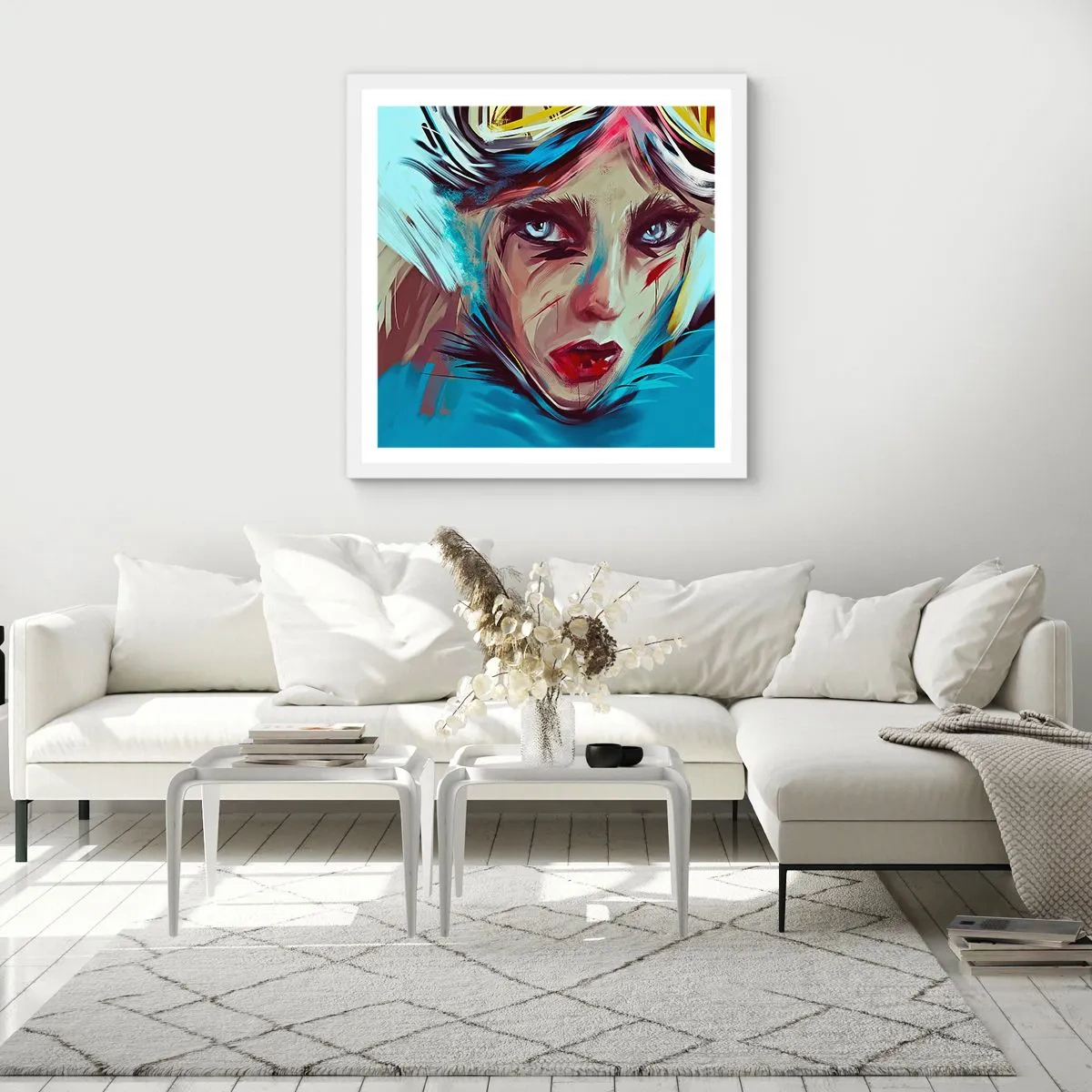 Poszter fekete keretben - Utcai harcos - 60x60 cm