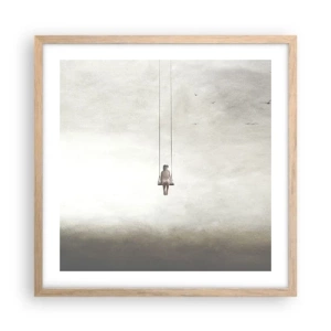 Poszter világos tölgy keretben - A bennünk lévő gyerek - 50x50 cm