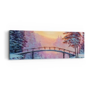 Vászonkép - Négy évszak - tél - 90x30 cm