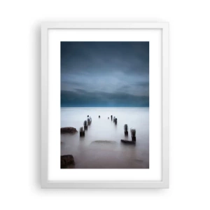 Poszter fekete keretben - Töprengő tó - 30x40 cm