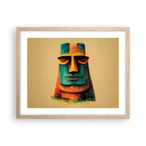 Poszter világos tölgy keretben - Szoborszerű és mégis szimpatikus - 50x40 cm