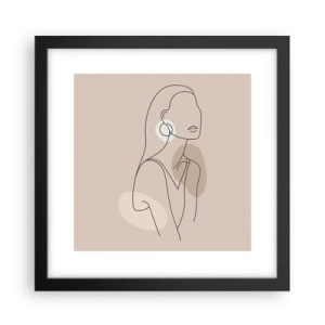 Poszter fehér keretben - Leány ikonja - 30x30 cm