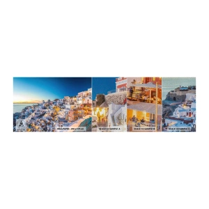 Fotótapéta Minta Premium Sand - A görögség lényege - Santorini, Építészet, Görögország - 100x30 cm
