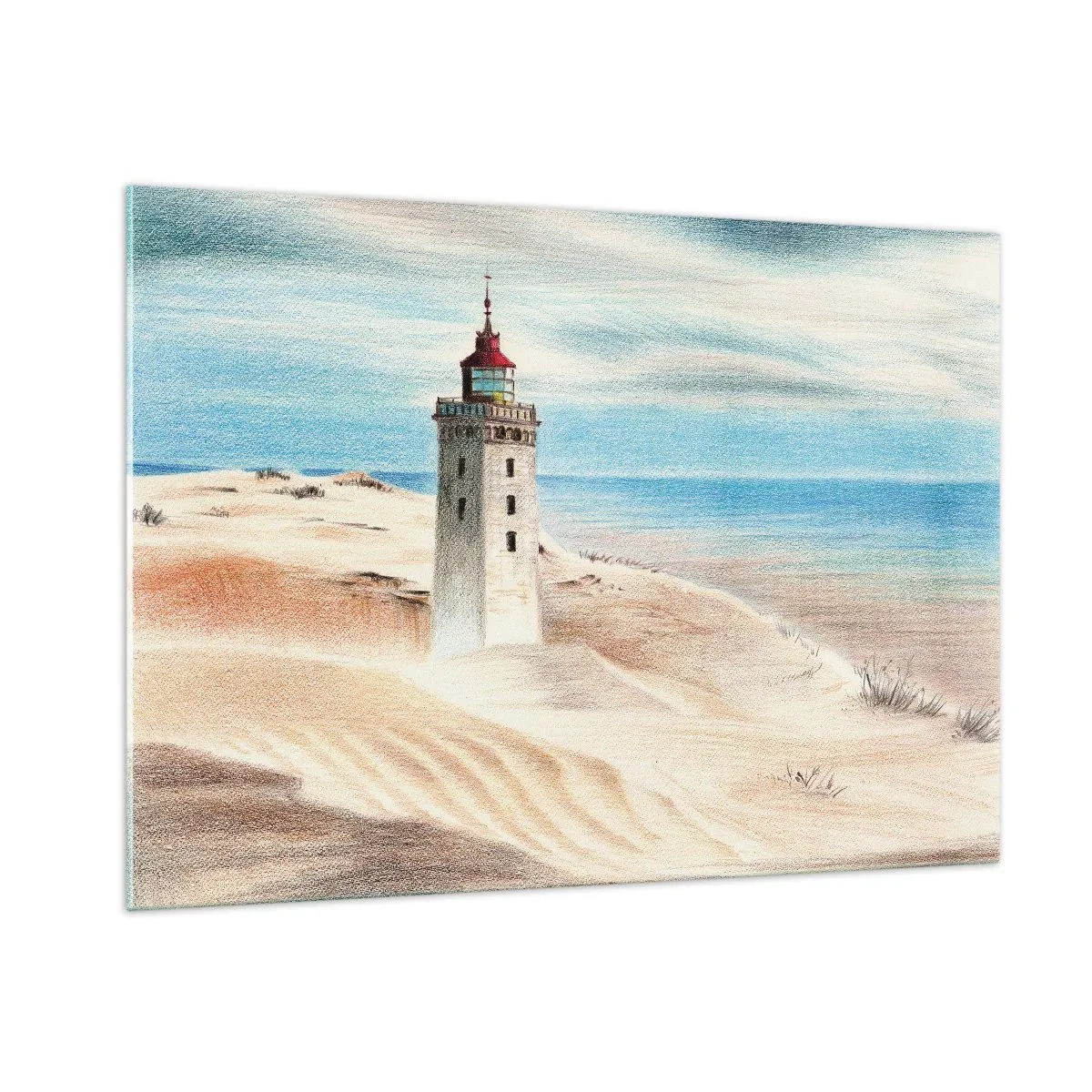 Üveg kép - Mindig a tengert bámulva - 100x70 cm