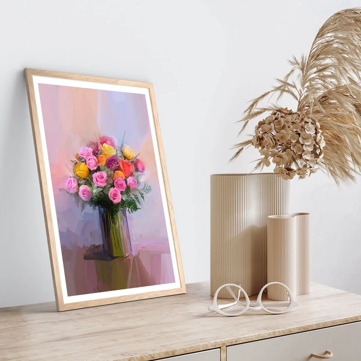 Poszter világos tölgy keretben - Megtartott szépség - 61x91 cm