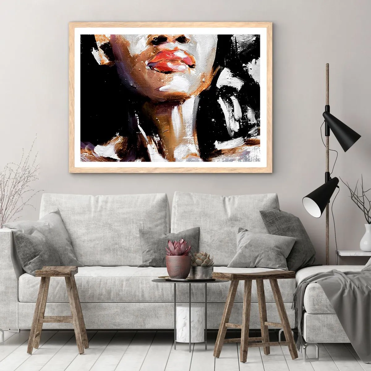 Poszter világos tölgy keretben - Büszkeség előítélet nélkül - 70x50 cm