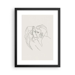 Poszter fehér keretben - Összegabalyodva az érzésben - 30x40 cm