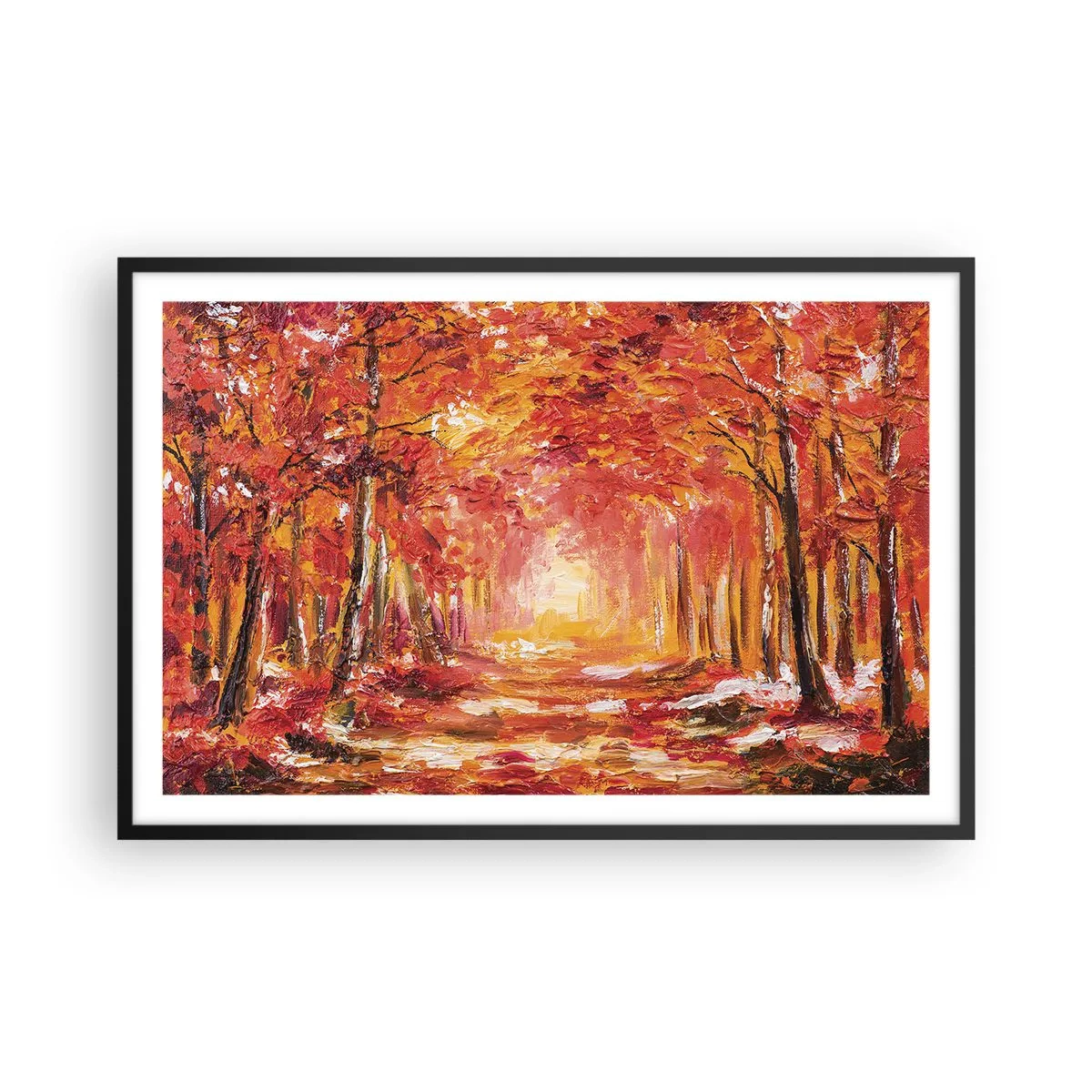 Poszter fehér keretben - Rézerdő - 91x61 cm