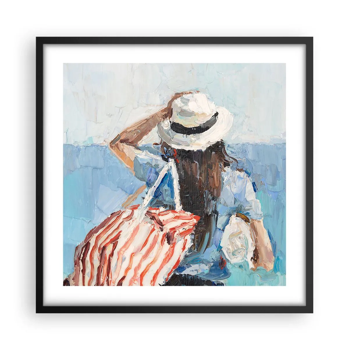Poszter fehér keretben - Üdvözöljük a nyaraláson - 50x50 cm