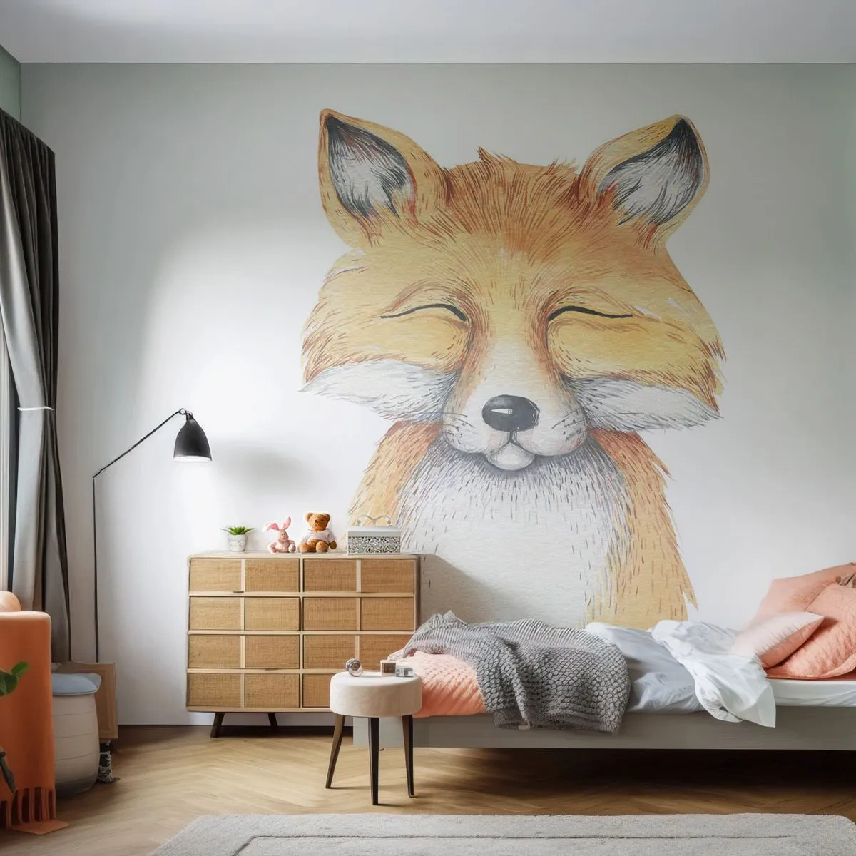 Egyedi tapéta Premium Canvas - Róka hangulatok - Gyerekeknek, Róka, Barátság