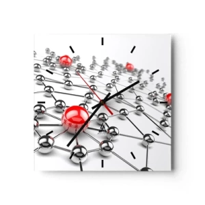 Falióra, Óra - Ezüst háló - 30x30 cm