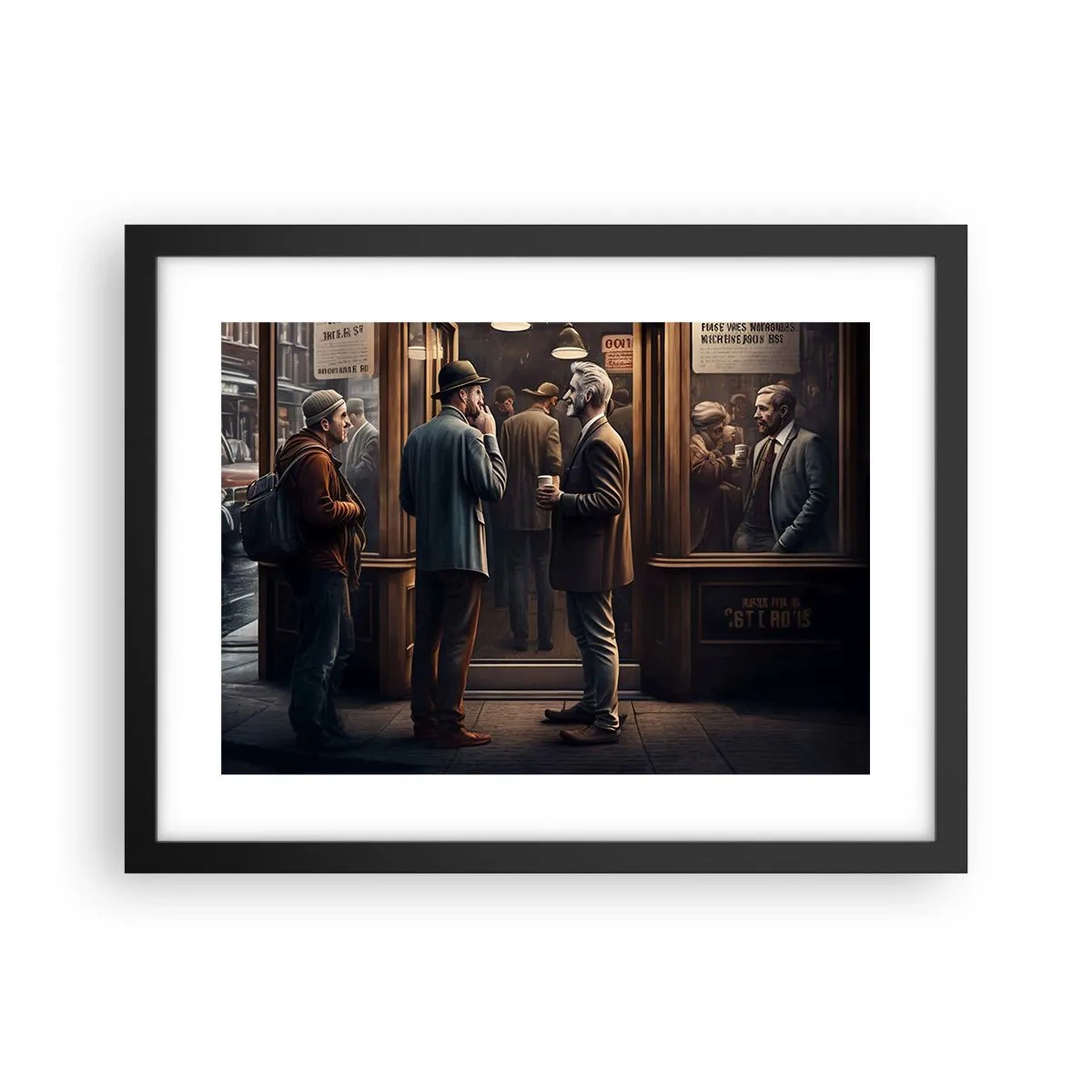 Poszter fehér keretben - A nap egy jó pillanata - 40x30 cm